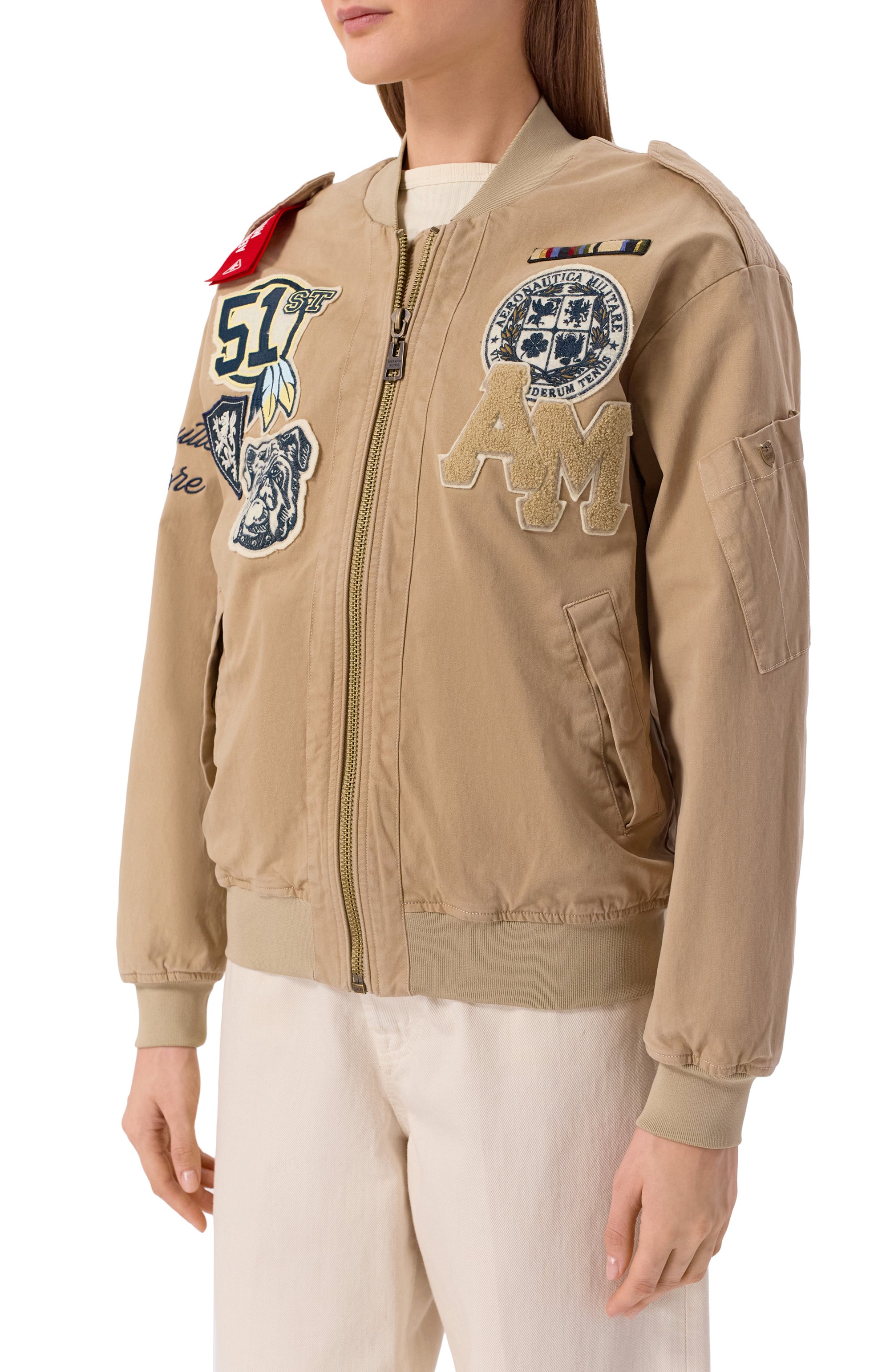 Хлопковый бомбер AERONAUTICA MILITARE, арт. AB3041DCT04272, фото 3