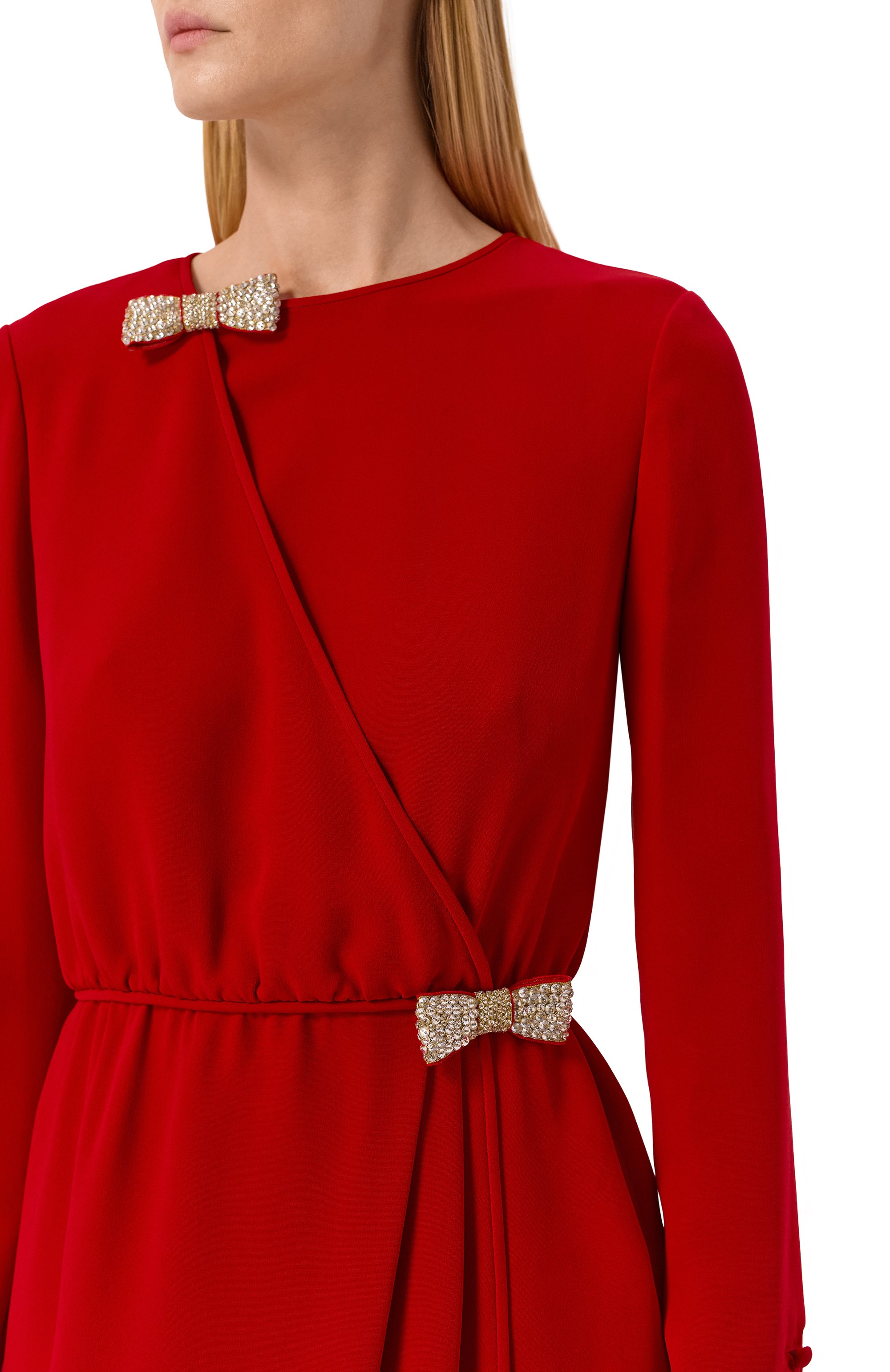 Шелковое платье VALENTINO, арт. 8B3VAHB0/1MM, фото 4