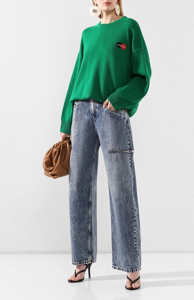 Кашемировый свитер BALENCIAGA зеленого цвета по цене 88550 руб., арт. 620992/T4103, фото 2 Кашемировый свитер BALENCIAGA, арт. 620992/T4103, фото 2