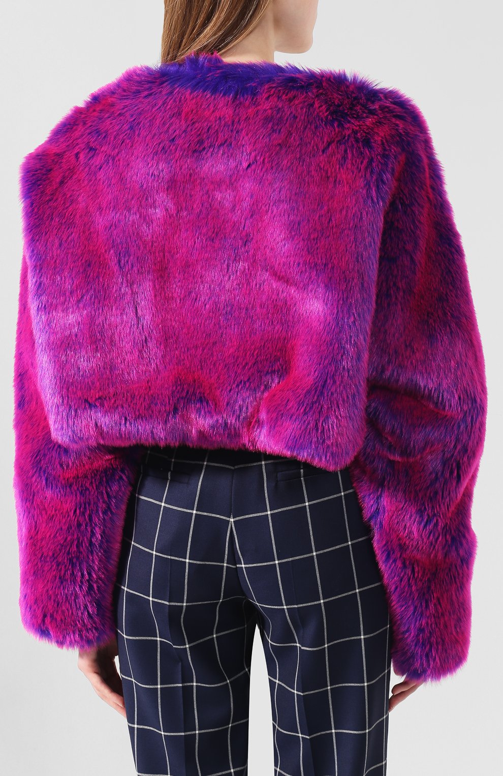 Накидка из экомеха DRIES VAN NOTEN, арт. 192-10611-8130, фото 4