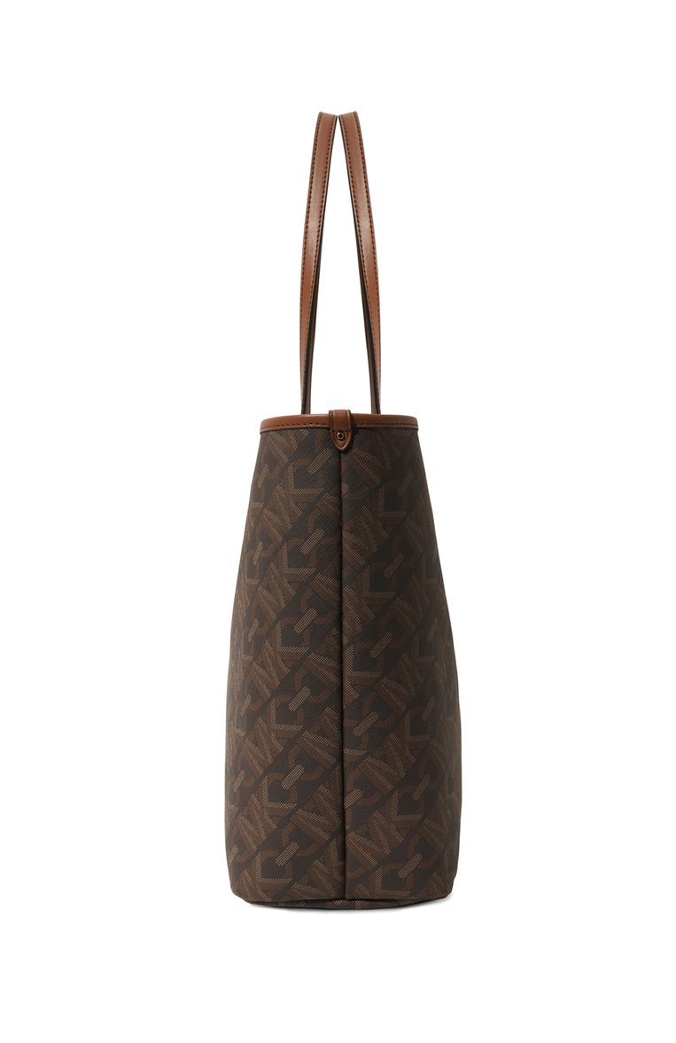 Женская сумка-тоут MICHAEL MICHAEL KORS коричневого цвета, арт. 30H3GZAT7B | Фото 3 (Материал: Экокожа; Драгоценные камни: Проставлено; Размер: large; Материал сплава: Проставлено)