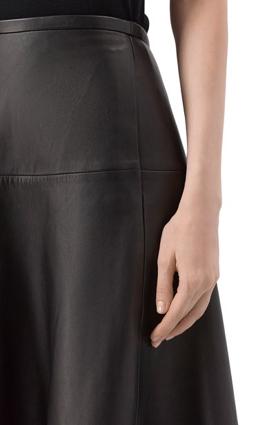 Кожаная юбка BATS черного цвета по цене 65000 руб., арт. FW22_S_2201, фото 5 Кожаная юбка BATS, арт. FW22_S_2201, фото 5