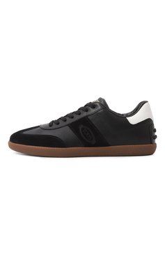 Женские кожаные кеды tabs TOD’S черного цвета, арт. XXW68C0IJ20/BKB | Фото 4 (Подошва: Платформа; Материал внутренний: Натуральная кожа; Драгоценные камни: Проставлено; Материал сплава: Проставлено; Материал внешний: Натуральная кожа; Кросс-КТ: Низкие; Стили: Кэжуэл; Материал утеплителя: Без утеплителя)