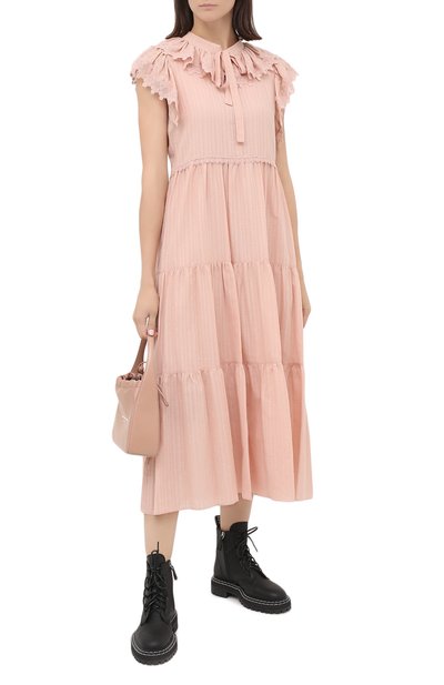 Хлопковое платье SEE BY CHLOÉ, арт. CHS20AR009020, фото 2