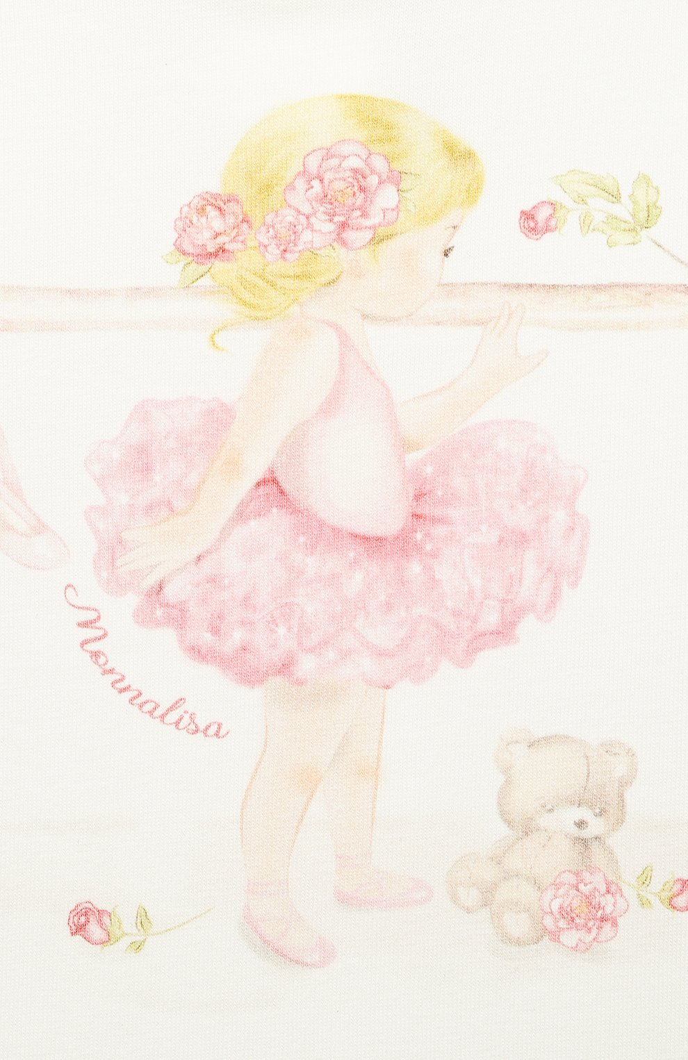 Хлопковая футболка MONNALISA, арт. 397602SB, фото 3