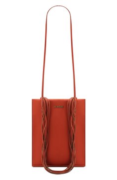 Женская сумка a4 JACQUEMUS оранжевого цвета, арт. 193BA05/71750 | Фото 1 (Материал: Натуральная кожа; Статус проверки: Проверено, Проверена категория; Сумки-технические: Сумки через плечо; Размер: medium; Драгоценные камни: Проставлено; Материал сплава: Проверено, Проставлено)