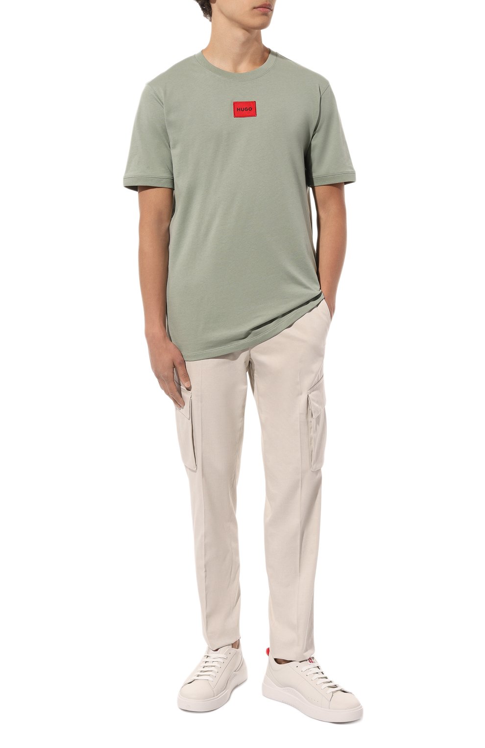 Хлопковая футболка HUGO, арт. 50447978, фото 2