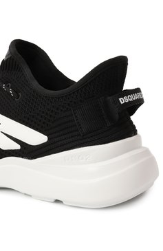 Мужские комбинированные кроссовки fly DSQUARED2 черного цвета, арт. SNM0413/59204345 | Фото 7 (Материал внешний: Текстиль; Материал внутренний: Текстиль; Драгоценные камни: Проставлено; Материал сплава: Проставлено; Подошва: Массивная; Стили: Классический; Кросс-КТ: Низкие; Материал утеплителя: Без утеплителя)