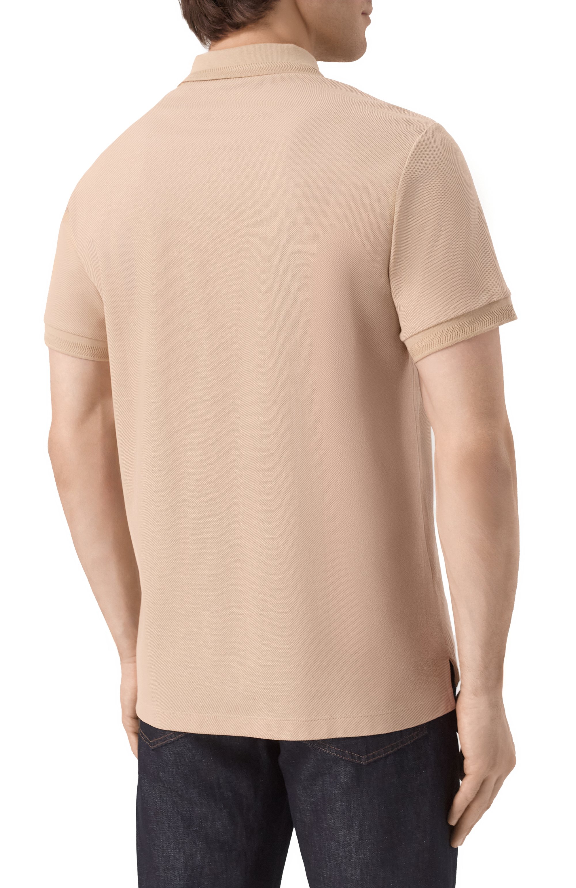 Хлопковое поло BURBERRY, арт. 8099167, фото 4