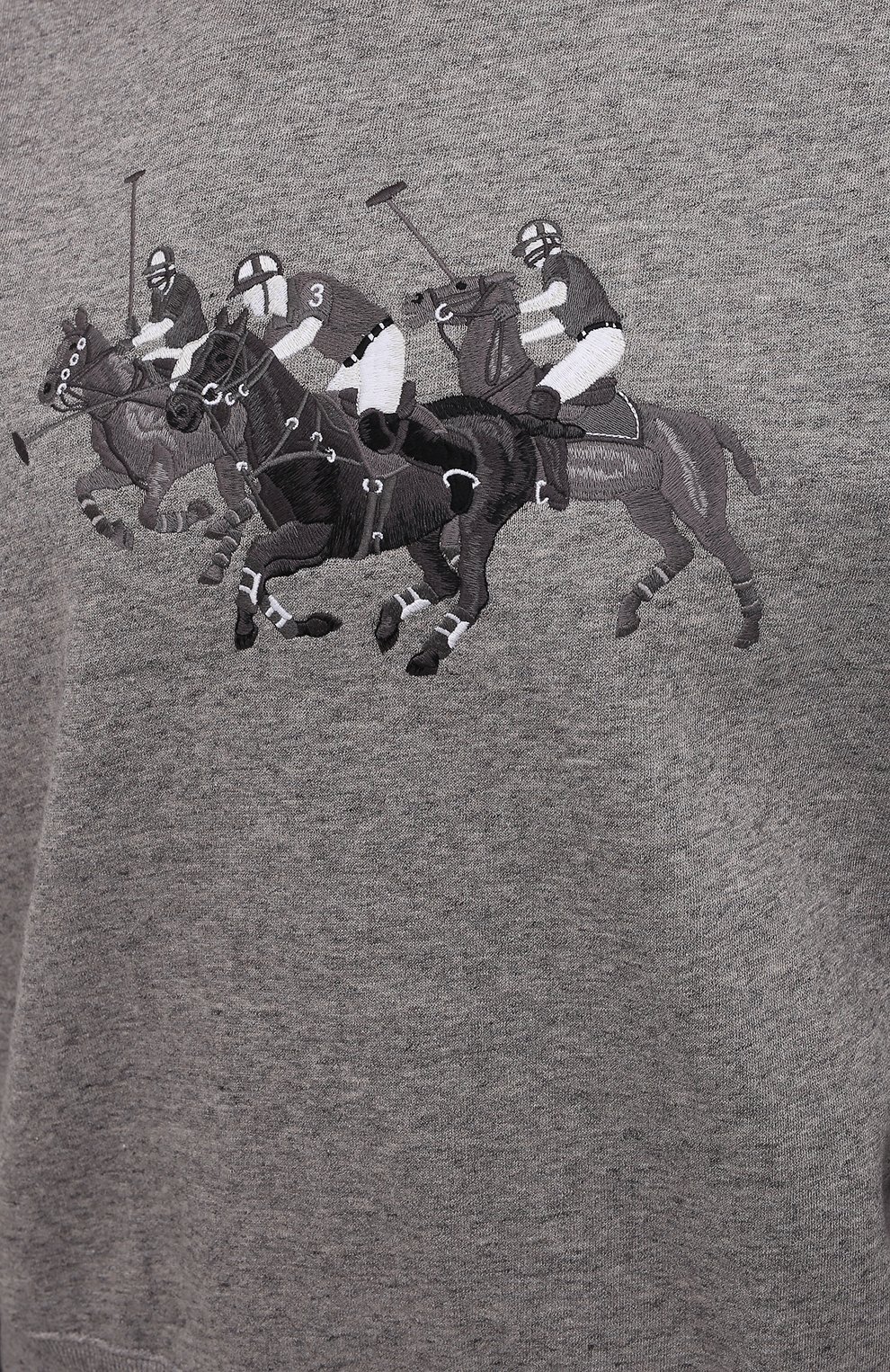 Хлопковый свитшот POLO RALPH LAUREN серого цвета по цене 24950 руб., арт. 211842217, фото 5 Хлопковый свитшот POLO RALPH LAUREN, арт. 211842217, фото 5