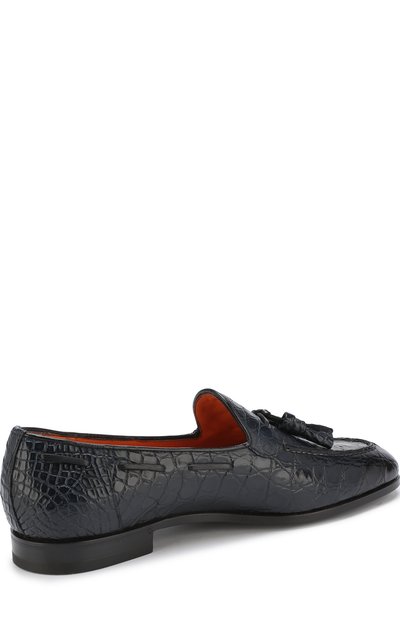 Лоферы из кожи каймана с кисточками SANTONI PRECIOUS, арт. MPNC15041BC1GCFFU47, фото 4