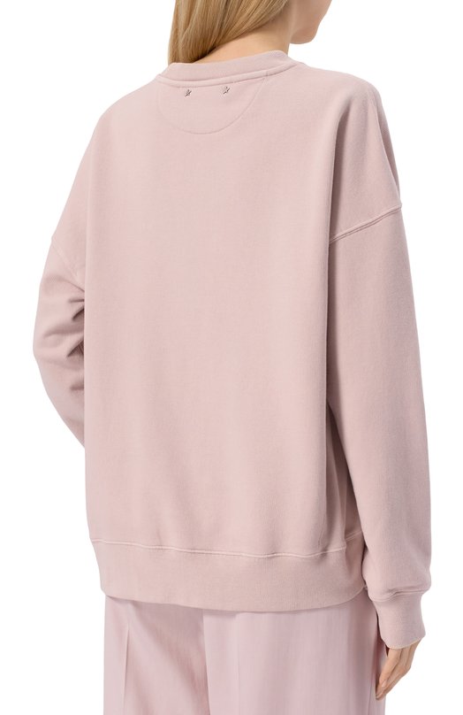 Хлопковый свитшот Golden Goose Deluxe Brand GUP02175.P001864 Розовый  GUP02175.P001864 Фото 4