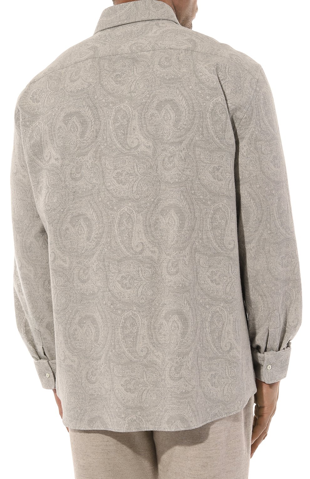 Хлопковая рубашка BRUNELLO CUCINELLI, арт. MY6200627W, фото 4