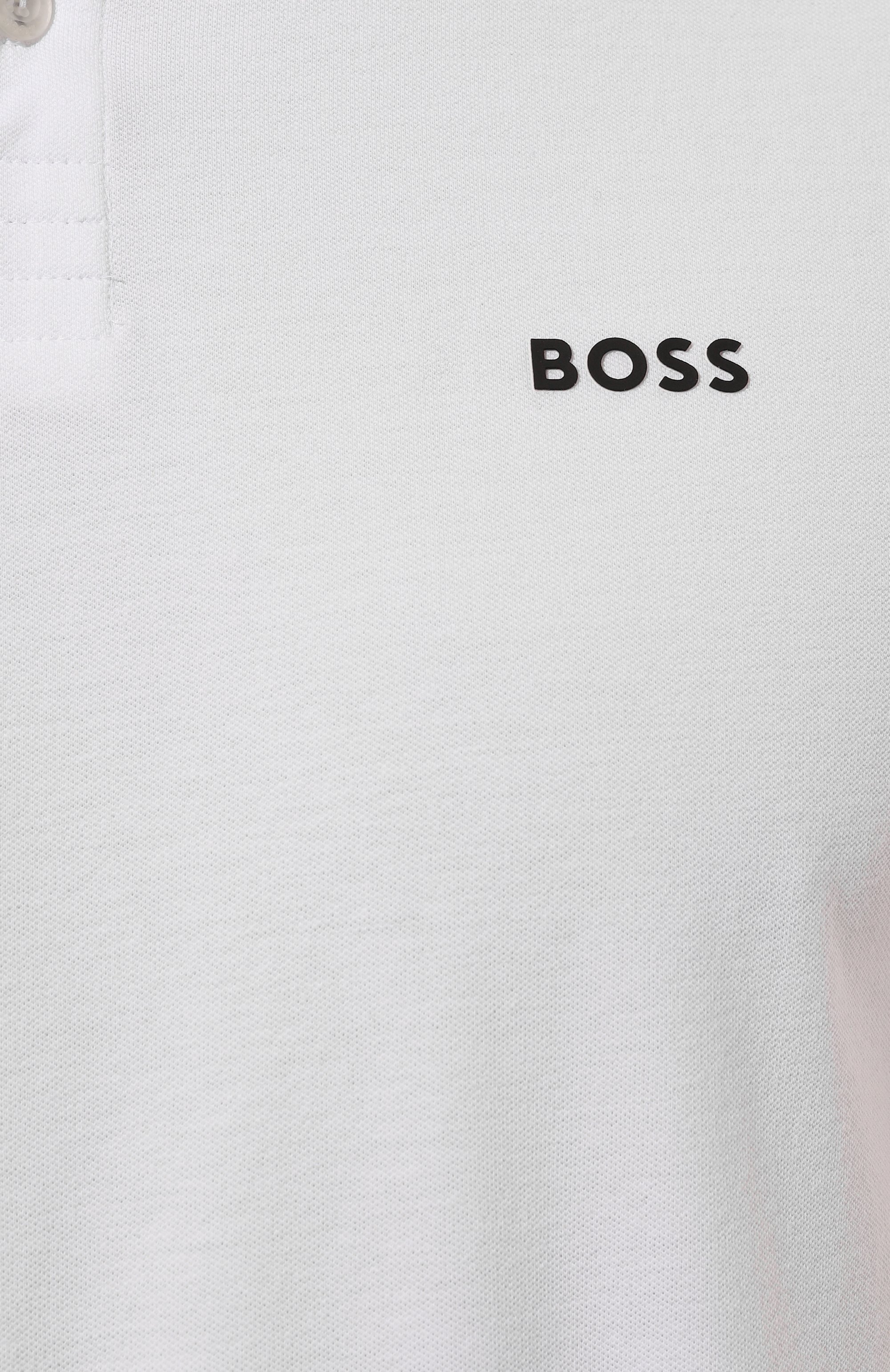 Хлопковое поло BOSS GREEN, арт. 50506193, фото 5