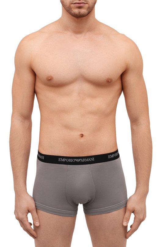 Комплект из трех хлопковых боксеров Emporio Armani 111357/CC717 Разноцветный  111357/CC717 Фото 2
