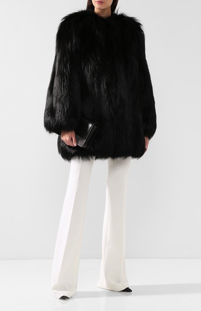 Шуба из меха лисы SAINT LAURENT, арт. 539852/Y7QN2, фото 2
