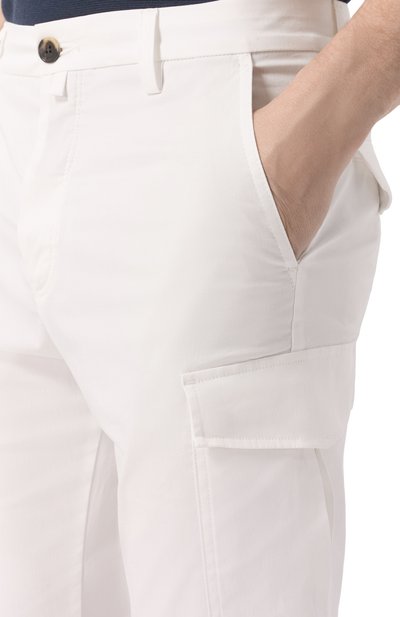 Хлопковые брюки-карго JACOB COHEN белого цвета по цене 77650 руб., арт. 25E P/JUM_PT029 001 S4276 RW, фото 5 Хлопковые брюки-карго JACOB COHEN, арт. 25E P/JUM_PT029 001 S4276 RW, фото 5