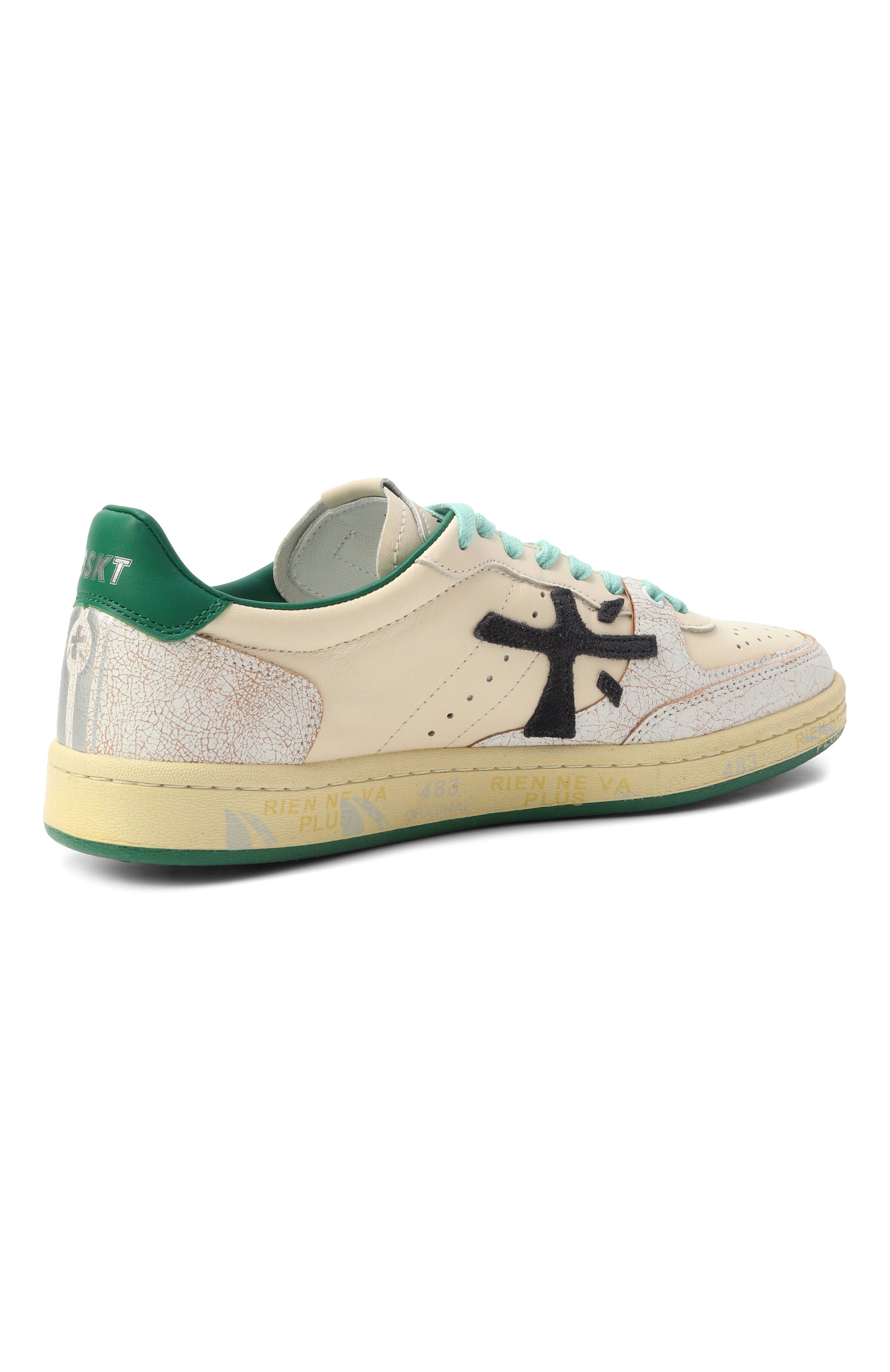 Кожаные кеды bskt clay-d PREMIATA, арт. BSKTCLAD/VAR 7309, фото 5