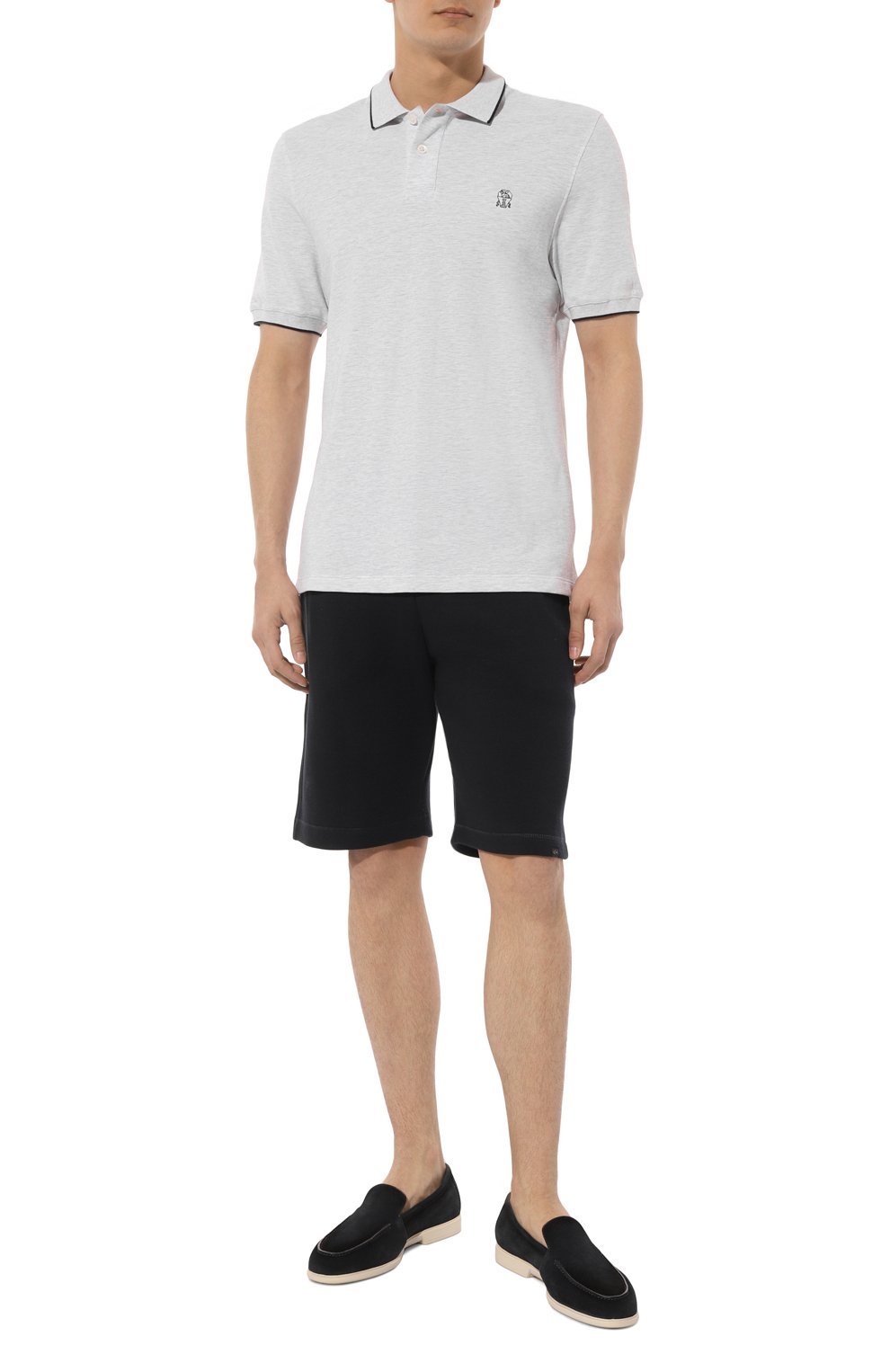 Хлопковое поло BRUNELLO CUCINELLI, арт. ME8549779G, фото 2