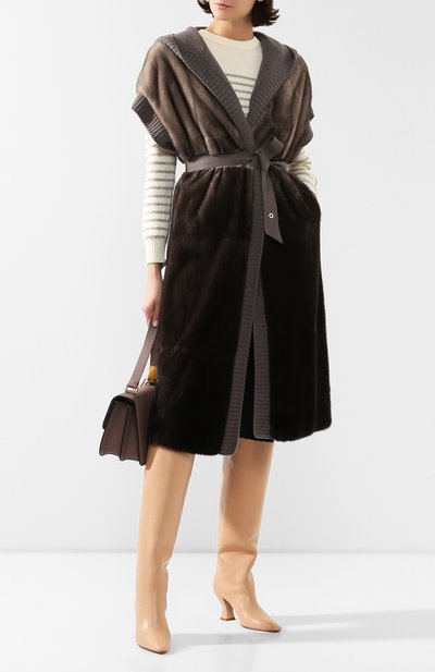 Меховое пальто LORO PIANA темно-серого цвета по цене 3980000 руб., арт. FAG3852, фото 2 Меховое пальто LORO PIANA, арт. FAG3852, фото 2