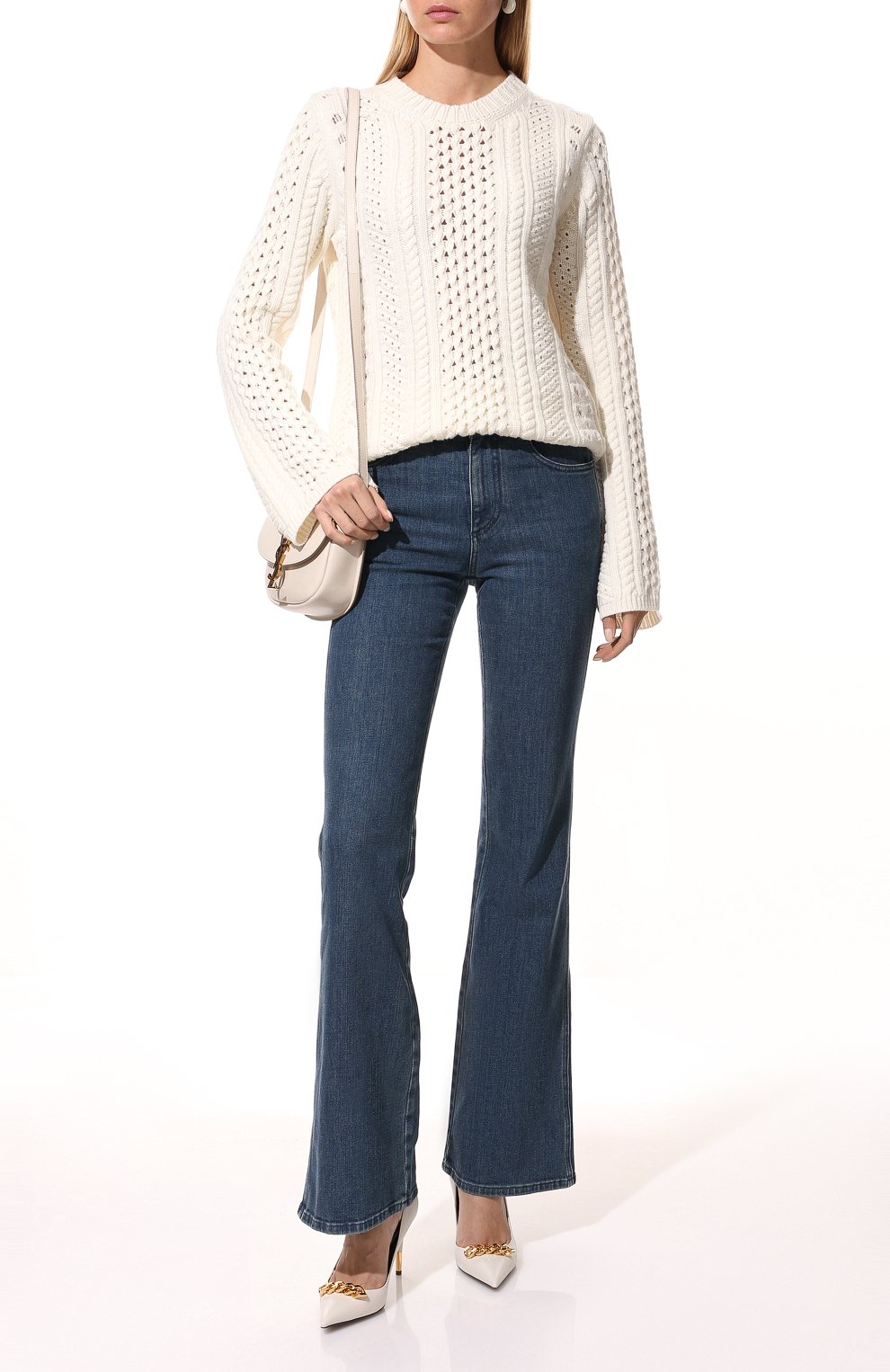 Джинсы CHLOÉ голубого цвета по цене 71950 руб., арт. CHC21WDP82151, фото 2 Джинсы CHLOÉ, арт. CHC21WDP82151, фото 2