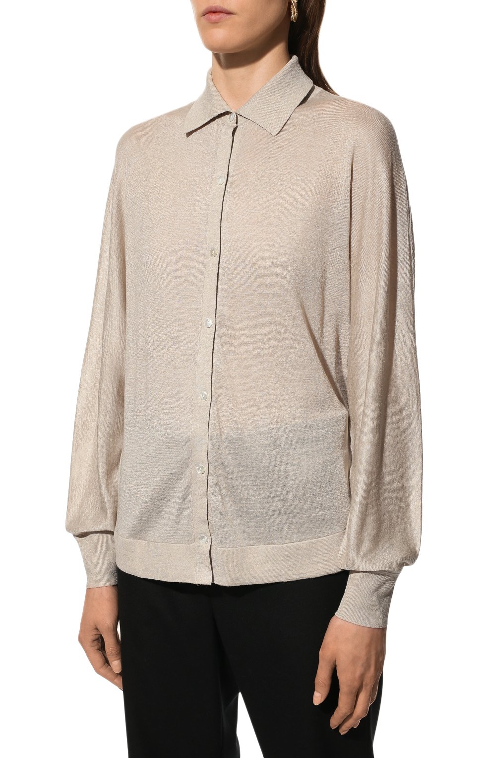 Кардиган изо льна и вискозы THEORY, арт. M0213704, фото 3