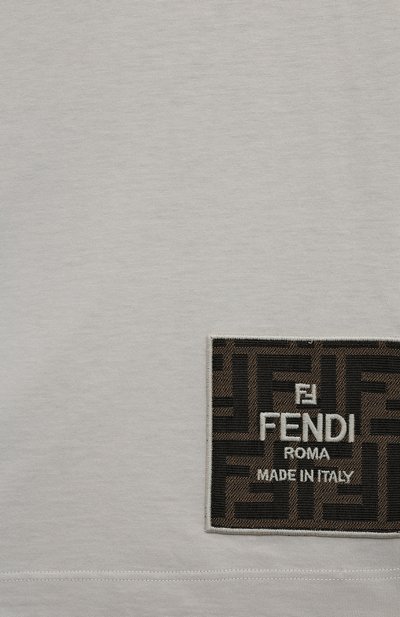 Хлопковая футболка FENDI, арт. JUI153/7AJ, фото 3