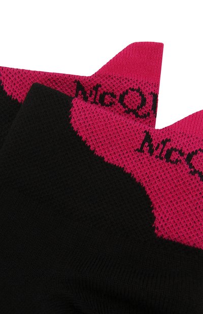 Хлопковые носки ALEXANDER MCQUEEN черного цвета по цене 10300 руб., арт. 572016/3C24Q, фото 2 Хлопковые носки ALEXANDER MCQUEEN, арт. 572016/3C24Q, фото 2