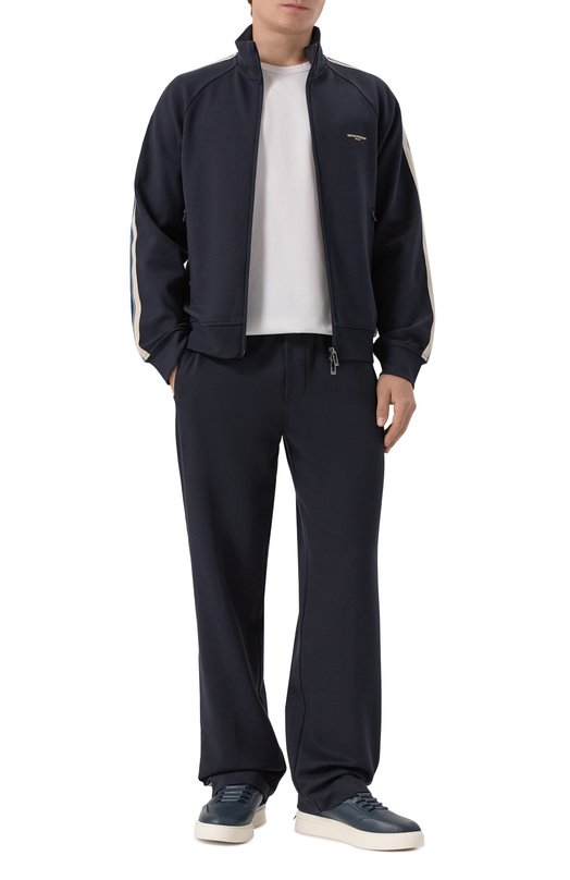 Хлопковая толстовка Emporio Armani EM002872/AF13488 Синий  EM002872/AF13488 Фото 2