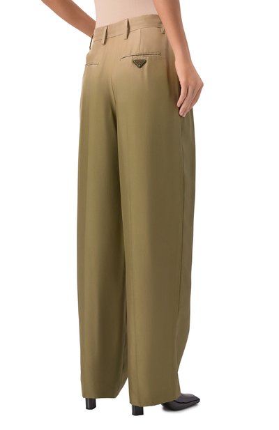 Шелковые брюки PRADA, арт. P201I/14TF, фото 4