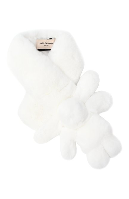 Меховой шарф из кролика YVES SALOMON ENFANT, арт. 21WEA703XXREXX