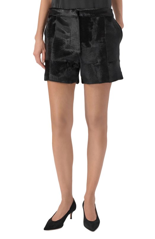 Шорты из овчины Kiton D61181K0921H Чёрный  D61181K0921H Фото 3