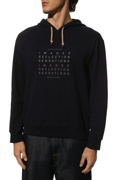 Хлопковое худи BRUNELLO CUCINELLI, арт. M0T353409, фото 3