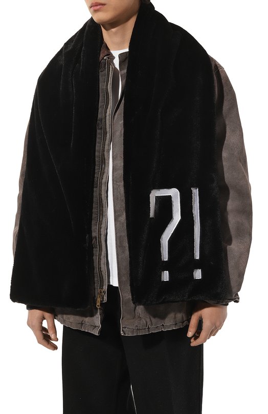 Шарф CHMPS PARISSE Чёрный, фото 3