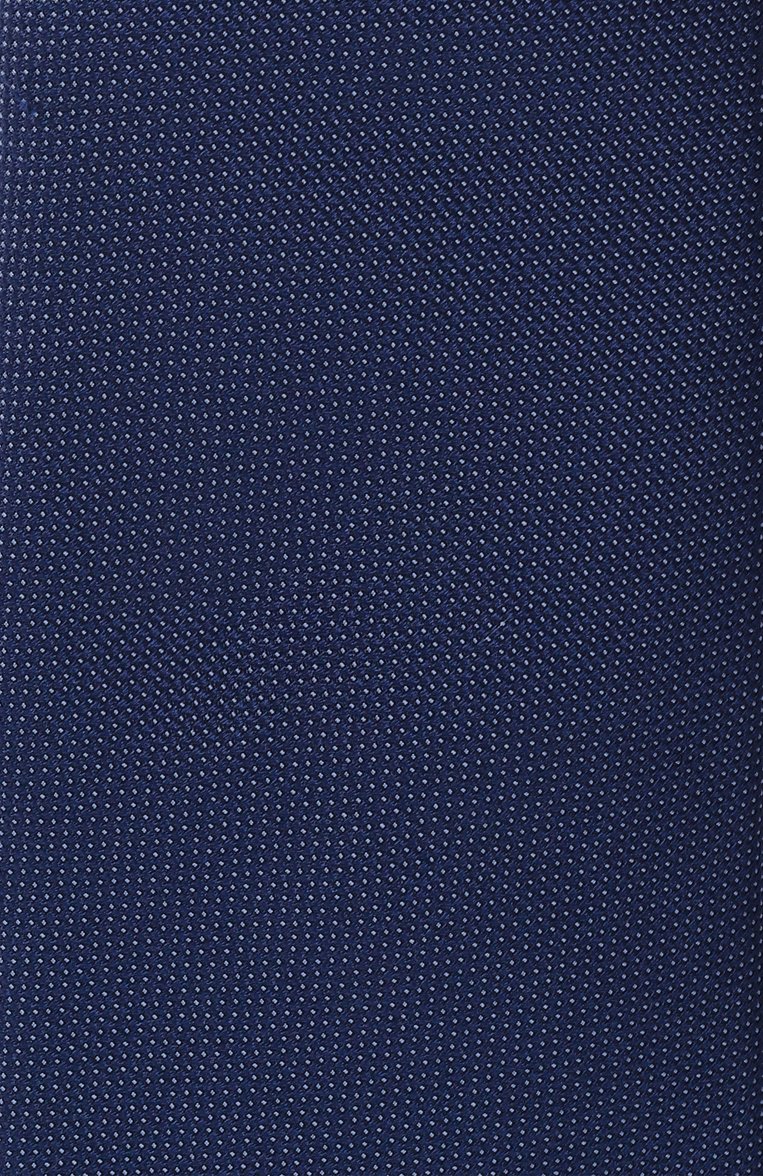 Мужской шелковый галстук CORNELIANI темно-синего цвета, арт. 25U302-2520302 | Фото 4 (Материал: Текстиль, Шелк; Нос: Не проставлено; Принт: Без принта)