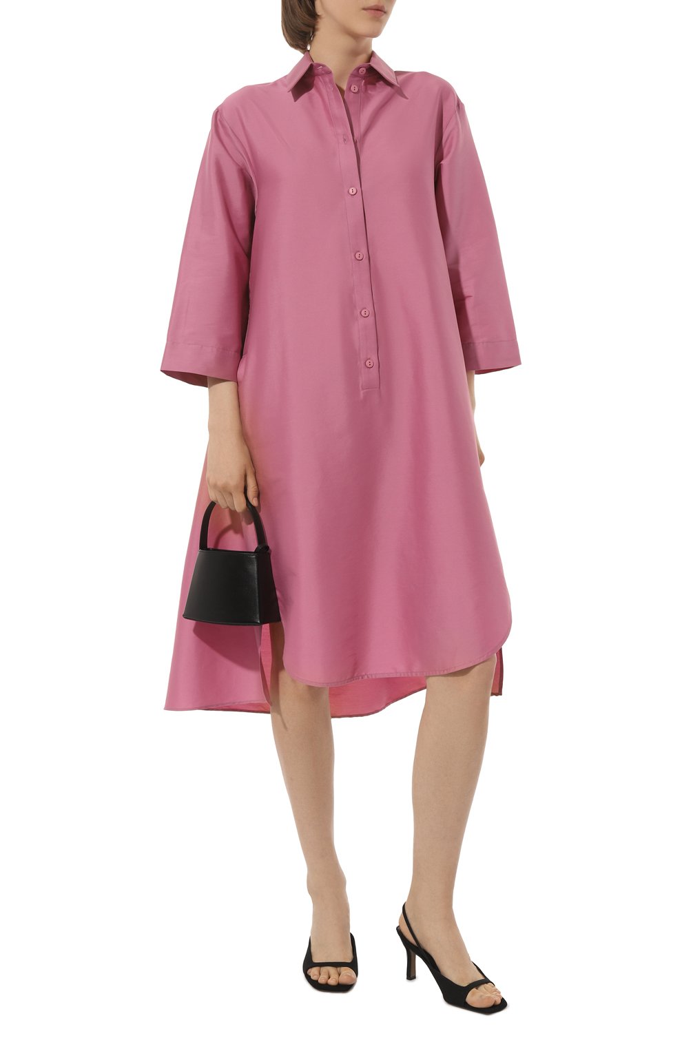 Хлопковое платье WEEKEND MAX MARA розового цвета по цене 34190 руб., арт. UNCINO 23322105, фото 2 Хлопковое платье WEEKEND MAX MARA, арт. UNCINO 23322105, фото 2