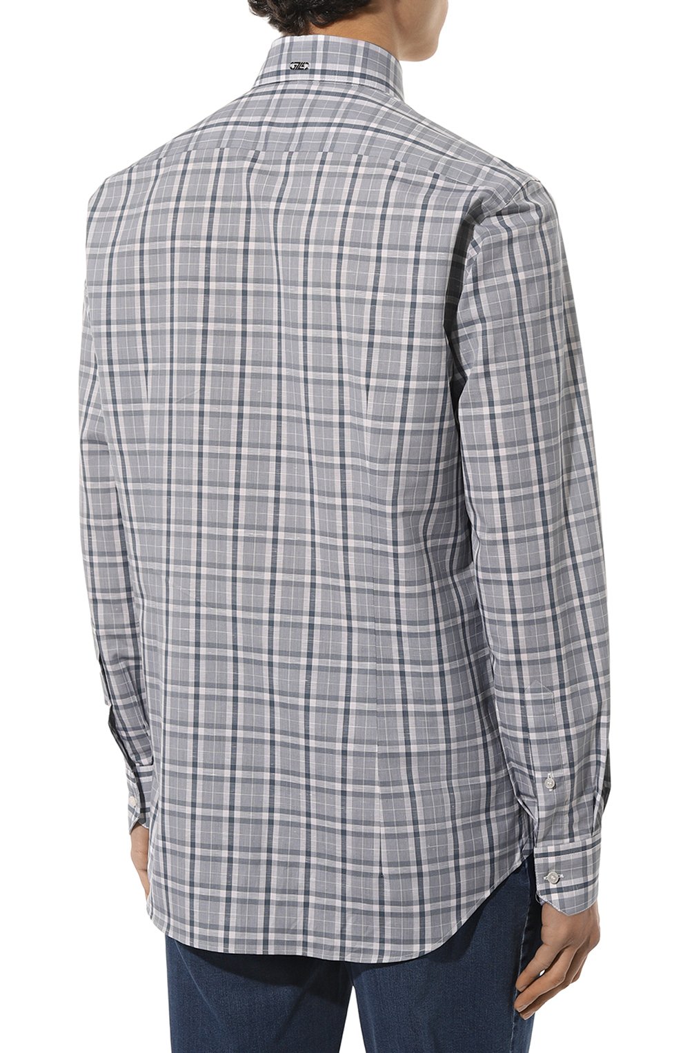 Рубашка из хлопка и льна ZILLI, арт. MFZ-4270-8619/0001, фото 4