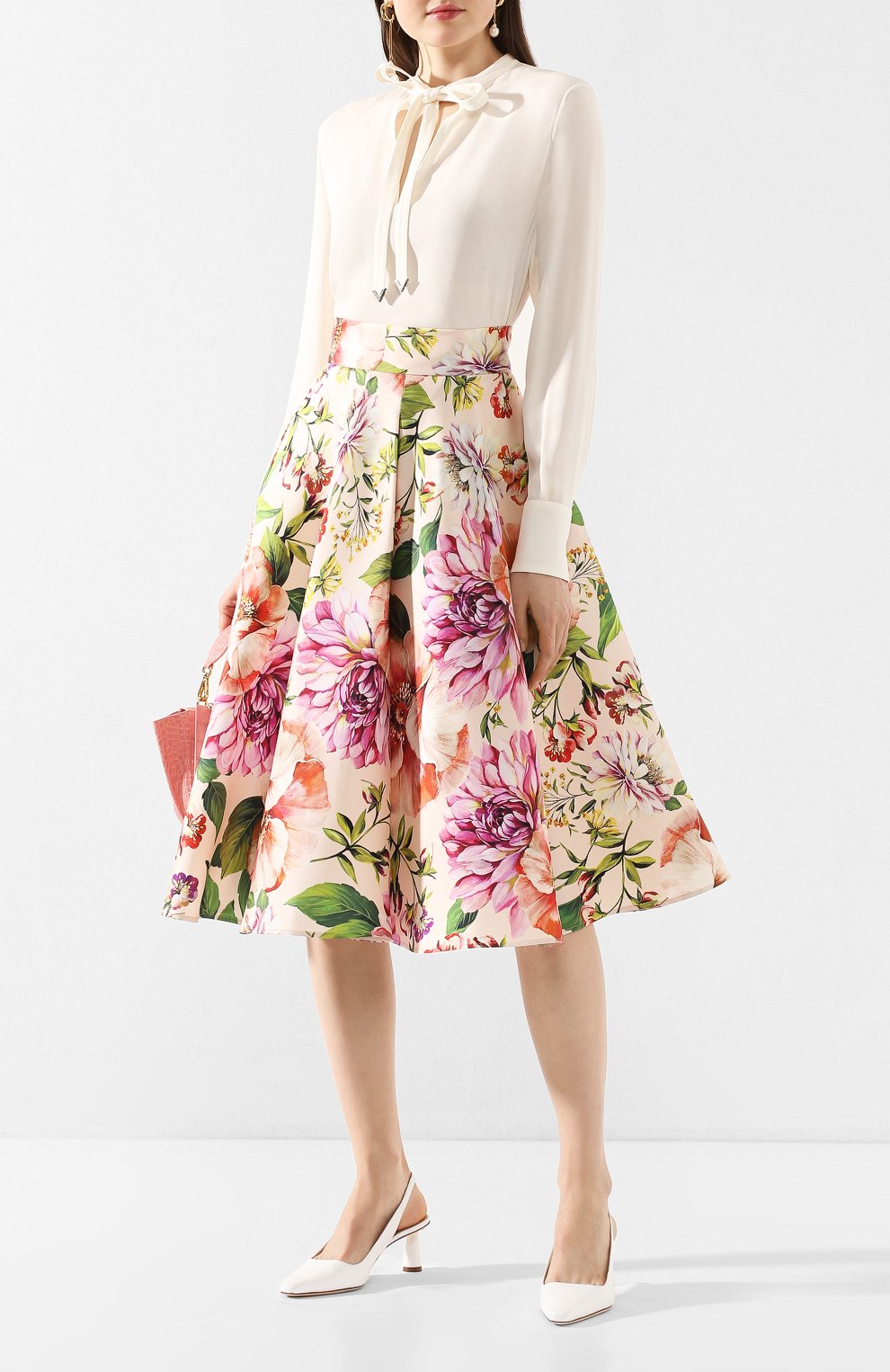 Шелковая юбка DOLCE & GABBANA, арт. F4BR4T/IS1AE, фото 2