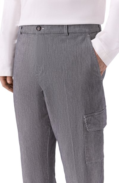 Хлопковые брю�ки-карго PAUL&SHARK, арт. 15314070, фото 5