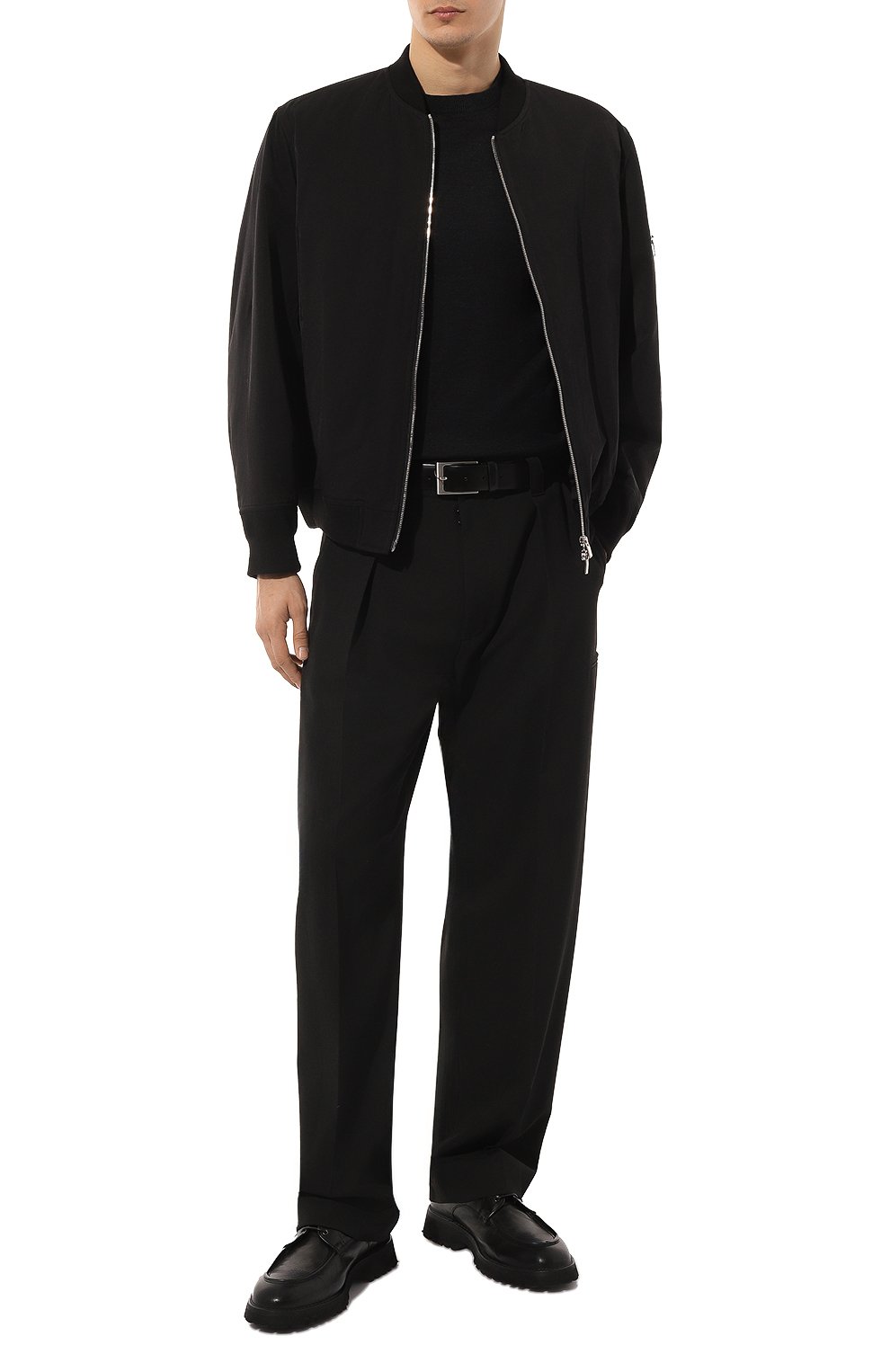 Джемпер изо льна и хлопка KITON черного цвета по цене 97700 руб., арт. UMM049503, фото 2 Джемпер изо льна и хлопка KITON, арт. UMM049503, фото 2