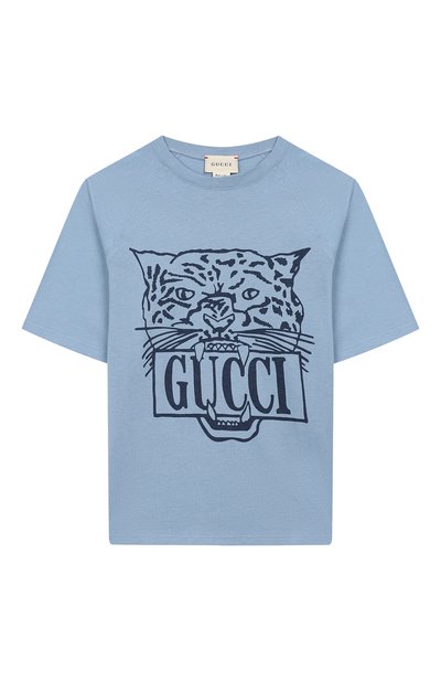 Хлопковая футболка GUCCI, арт. 587687/XJBDA, фото 1