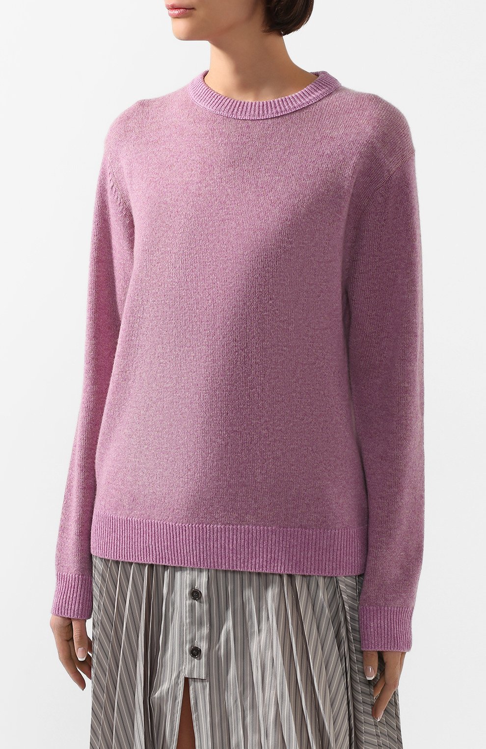 Кашемировый пуловер ACNE STUDIOS розового цвета по цене 38600 руб., арт. C60013/W, фото 3 Кашемировый пуловер ACNE STUDIOS, арт. C60013/W, фото 3