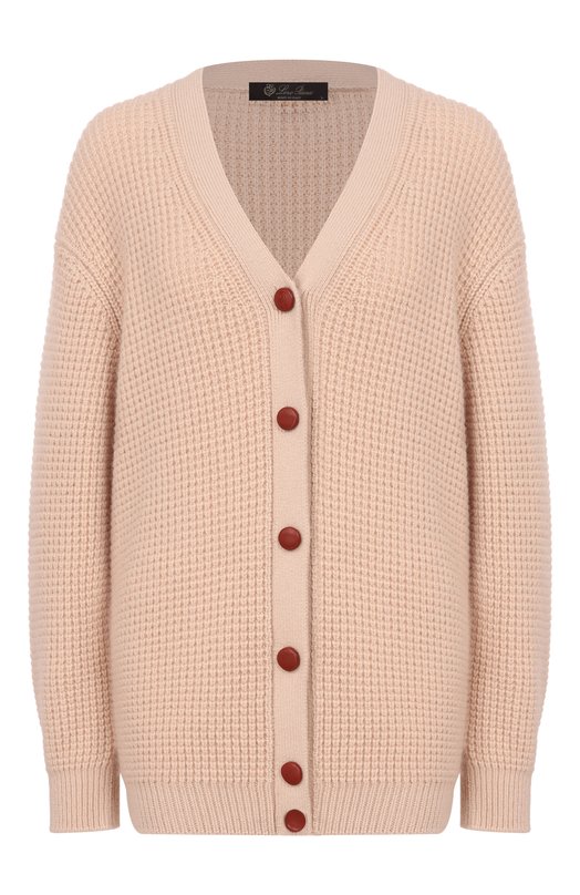 Кардиган из кашемира и шерсти Loro Piana FAN1686 Бежевый FAN1686