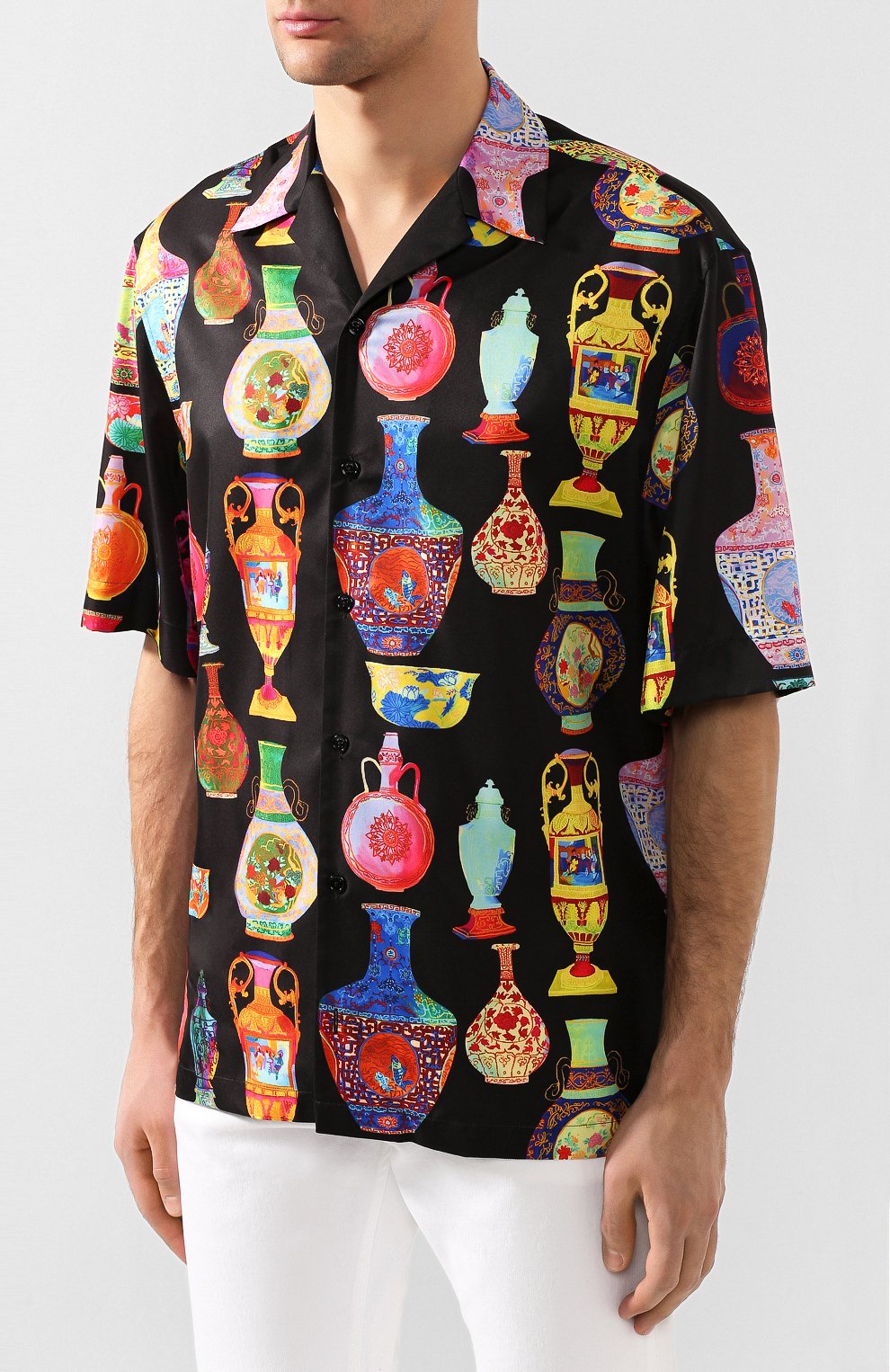 Рубашка VERSACE разноцветного цвета по цене 105500 руб., арт. A85919/A233880, фото 3 Рубашка VERSACE, арт. A85919/A233880, фото 3