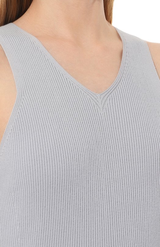 Хлопковый топ Giorgio Armani 3RAK04/AM44Z Голубой  3RAK04/AM44Z Фото 5