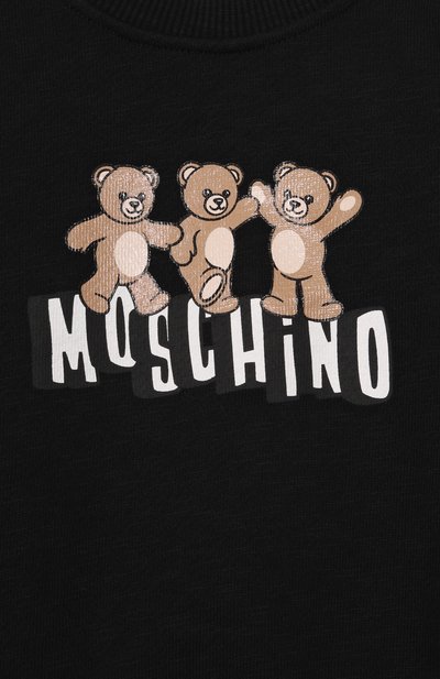 Хлопковый свитшот MOSCHINO, арт. HVF08V/LCA88_001, фото 3