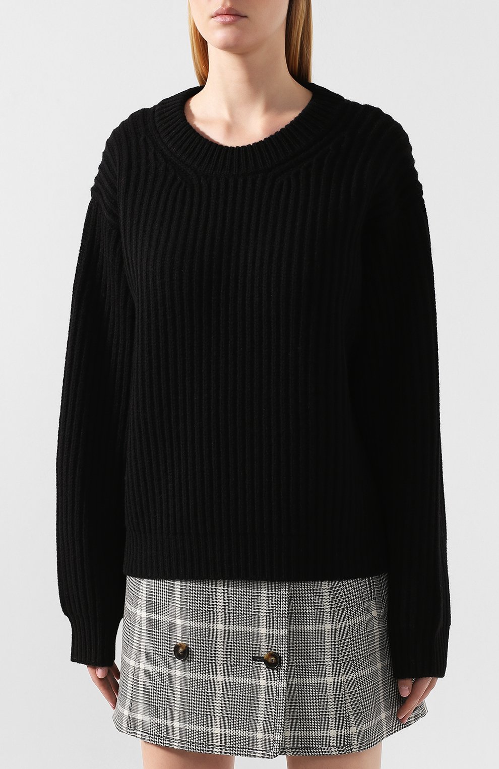 Шерстяной свитер ACNE STUDIOS черного цвета по цене 26050 руб., арт. A60017, фото 3 Шерстяной свитер ACNE STUDIOS, арт. A60017, фото 3