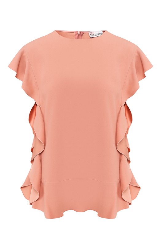 

Топ с оборками REDVALENTINO, Розовый