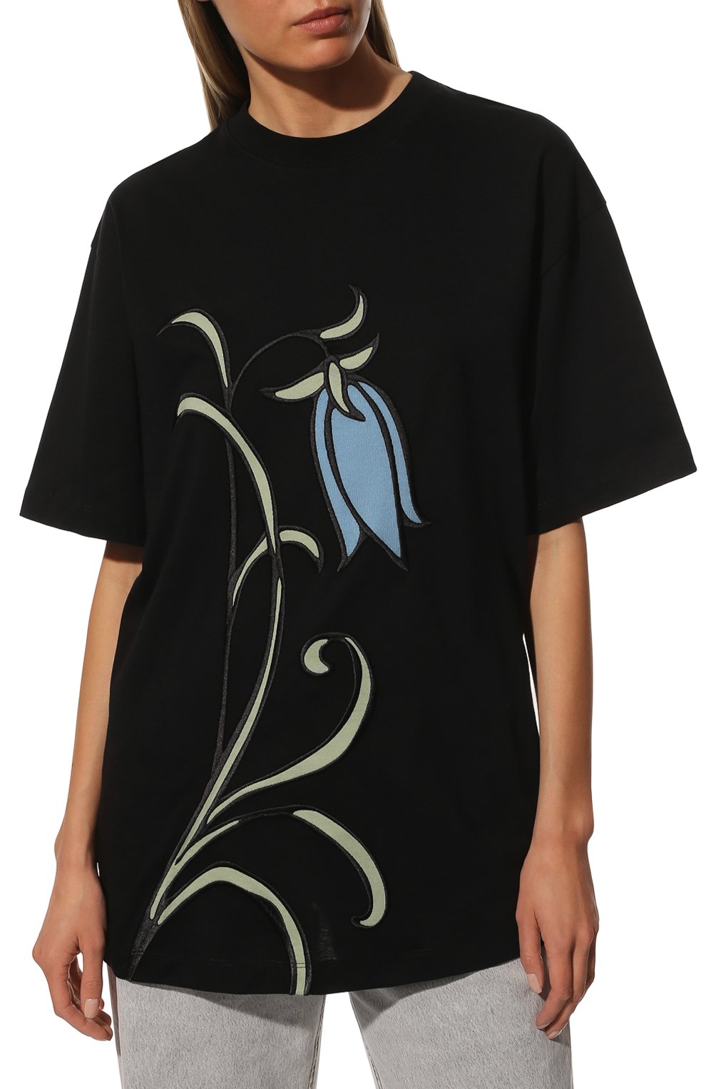 Хлопковая футболка bluebell LOEWE, арт. S800Y22X05, фото 3