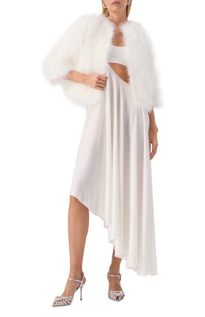 Жакет с отделкой перьями YVES SALOMON, арт. 23WAV15454PLUX/A1006, фото 2